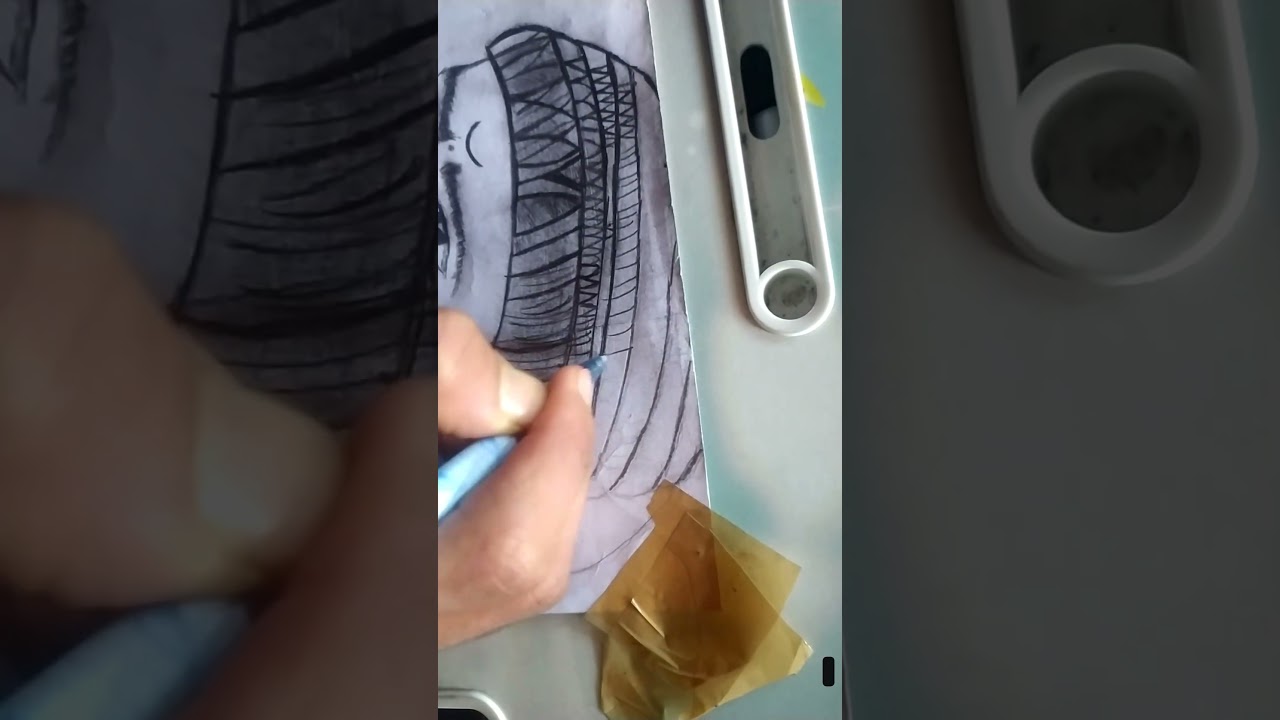 face sketch of simba ji Maharaj .