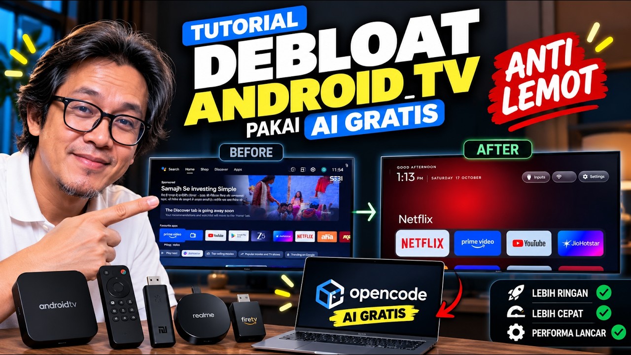 Cara Debloat Android TV / Box / Stick / STB pakai Ai Gratis, Ganti ...