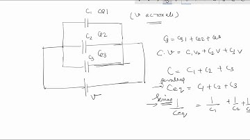 Capacitance in Series and Parallel , Equations , Resultant Capacitance