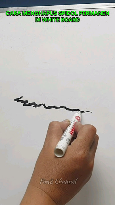 Cara menghapus spidol permanen di white board #diy