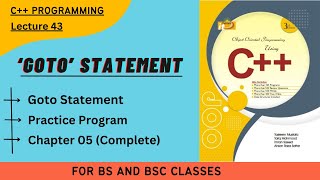 goto Statement in C++ || with practice programs || Lecture 43 || In Urdu/Hindi || IT-series