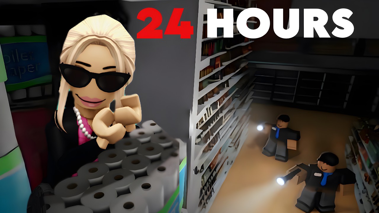 24 ЧАСА НОЧЬЮ В МЕГАМАГАЗИНЕ