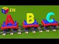 ABC song for baby kindergarten children. Learn alphabet with Choo-Choo the Train