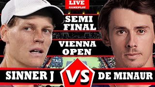 🔴LIVE: SINNER J VS DE MINAUR A | VIENNA OPEN 2025 | SEMIFINALS   #tennis #wta #atp