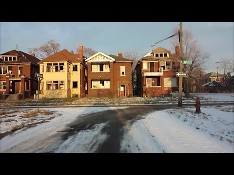 Detroit West Side Hood On A Winter Day Youtube