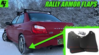 Impreza RS Rally Armor Mud Flaps / Wheel Spacers How To