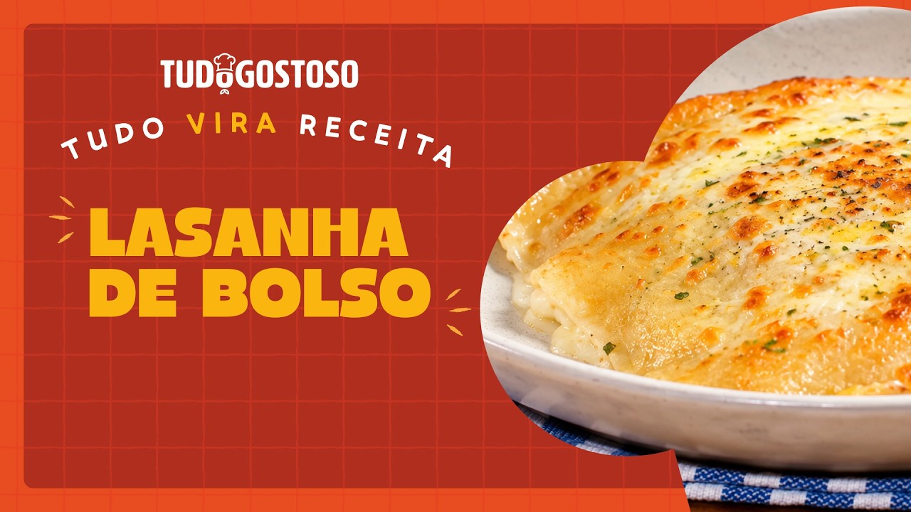 Lasanha de bolso: pequena no tamanho, gigante no sabor e perfeita para matar a vontade!