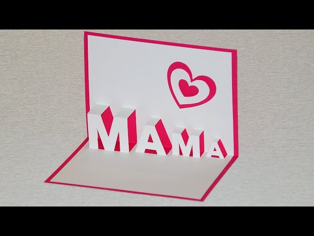 American Greetings Muttertagskarte Mit Pop-Up Herzmotiv – Florale 3D-Grußkarte
