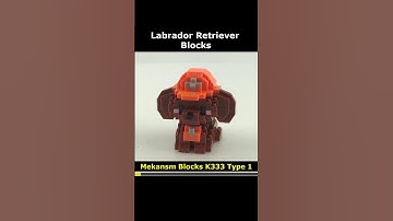 Labrador Retriever K333 Type 1 Mini Blocks Preview #lego #brick #miniblock #nanoblock #block