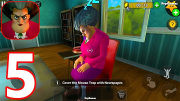 Scary Teacher 3D - Gameplay Part 5 - Chapter 1, Chapter 2 (iOS, Android)