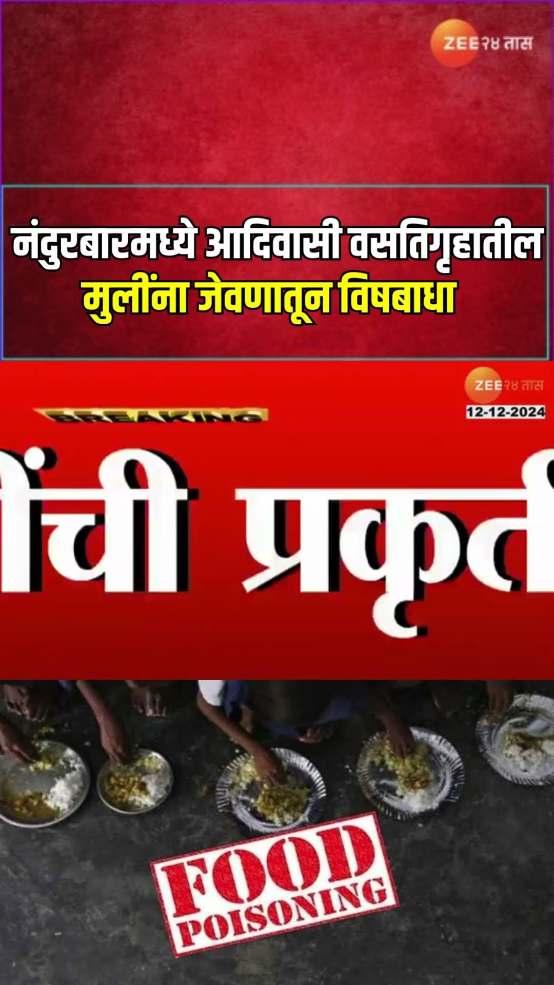 Nandurbar Food Poison | नंदुरबारमध्ये आदिवासी वसतिगृहातील मुलींना जेवणातून विषबाधा