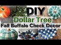 Fall Buffalo Check Dollar Store Craft
