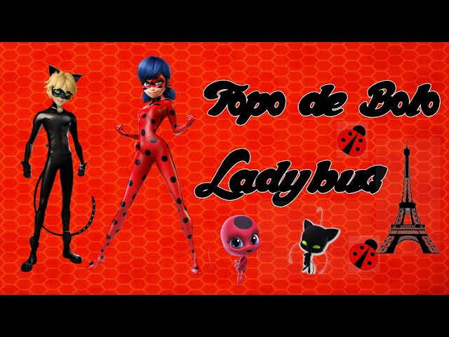 Topo de bolo Ladybug para imprimir