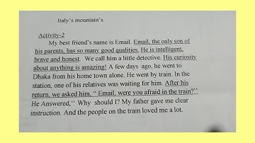 class:6, assignment-3, English,4th week