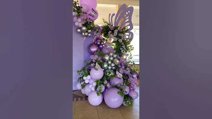 Butterfly theme decoration #yamrajballoonsdecorations  #balloondecoration  #butterfly #shorts