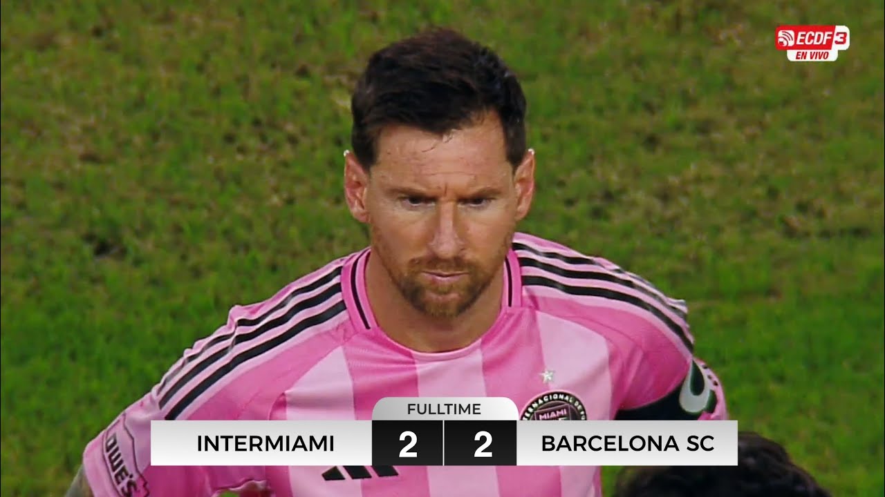 FULL HIGHLIGHT (2-2) INTERMIAMI VS BARCELONA SC !! INTERMIAMI FRIENDLY MATCH | MESSI GOAL | FANSCAM