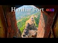 Harihar fort 4k 60fps  trimbakeshwar  a thrilling experience hariharfort trimbakeshwar