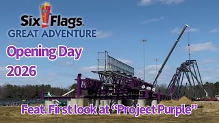 Six Flags Great Adventure 2026 Opening Weekend | March 2026