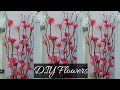 Threaded Flowers from stocking Fabric || Corner Flowers || Stocking flowers