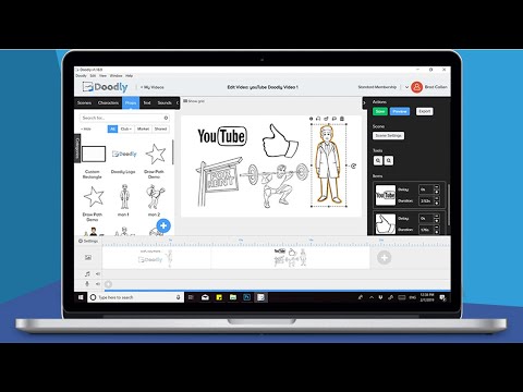 Doodly-화이트 보드 애니메이션 소프트웨어 | 몇 분 만에 낙서 스케치 동영상을 쉽게 만드세요!