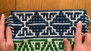 Free Mosaic Crochet Pattern - Part 2: Hourglass