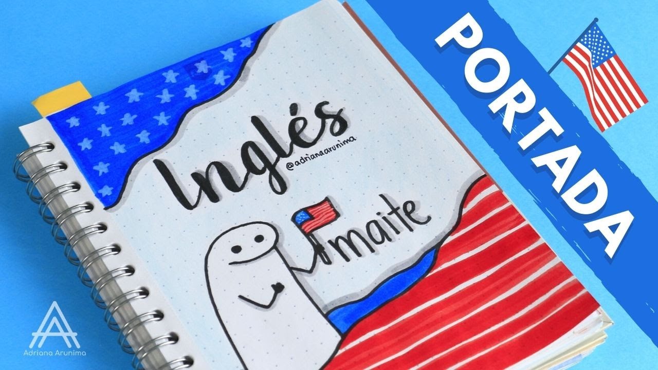 Ideas Portada De Ingles 🇺🇸 Portada de la materia Inglés | Caratula de flork - YouTube