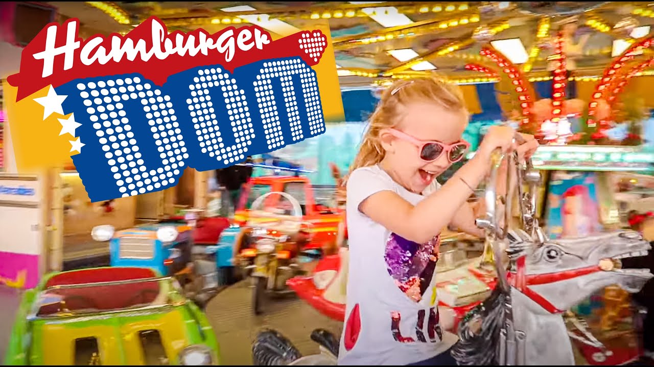 Paulina (5 Jahre) auf dem Hamburger Dom 🎡🎠 Kind testet Essen, Geisterbahn, Achterbahn, Karussell