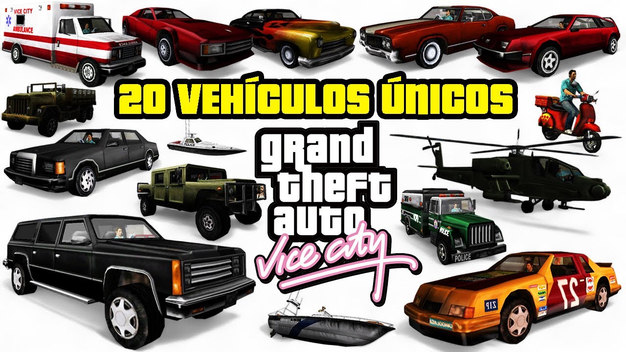20 VEHÍCULOS ÚNICOS EN GTA VICE CITY