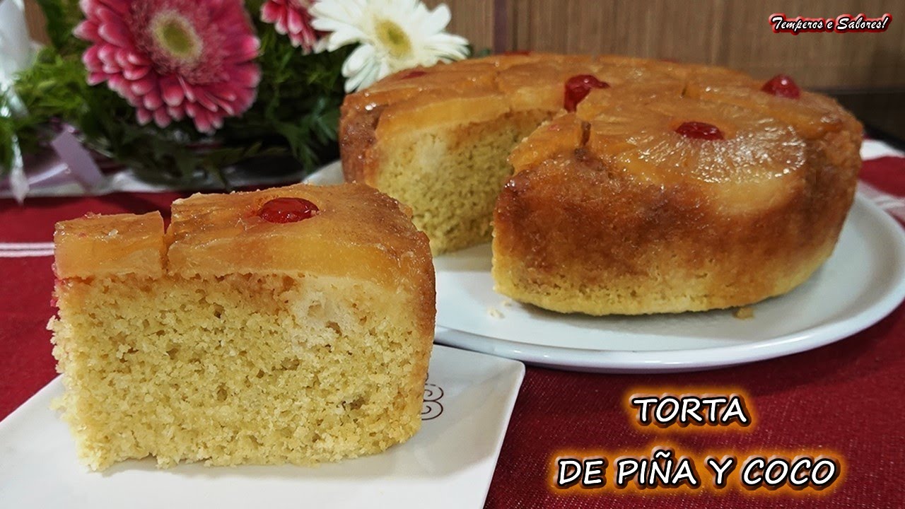 TORTA DE PIÑA CON COCO SIN HORNO única y deliciosa