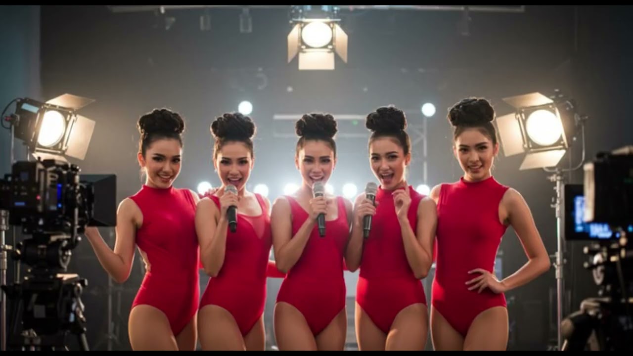 Thai idol group in leotards　レオタード姿のタイ人のアイドルグループ