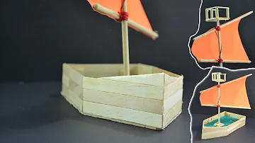 How to Make Popsicle Stick Boat and Sail