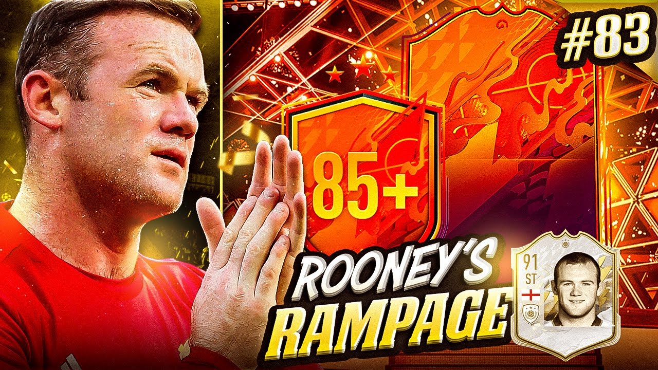 HEADLINER IN MY 85+ PACK!! ROONEY'S RAMPAGE #83 (FIFA 22)
