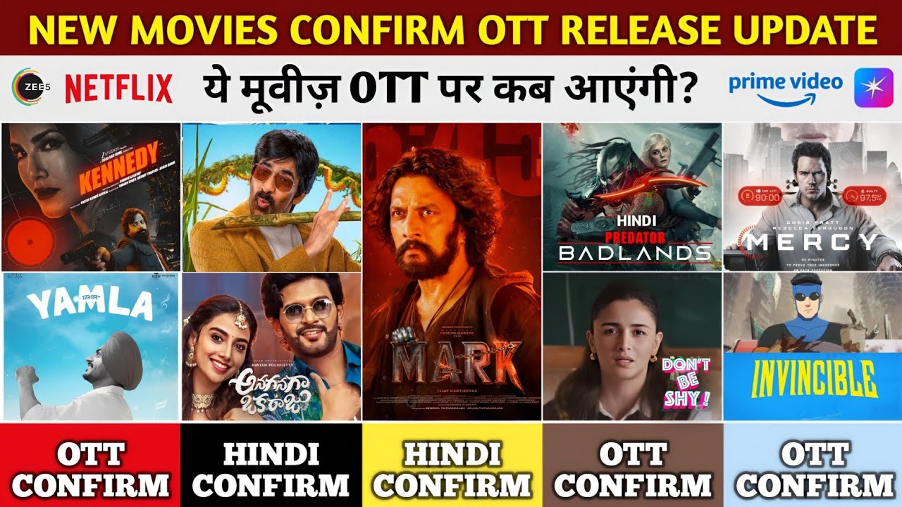 New Movies on OTT Release Update | Bhartha Mahasayulaku Wignyapthi OTT | Mark Hindi OTT | Netflix