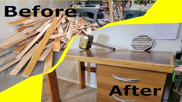 How I Made This Desk for FREE - Making the Most out of Reclaimed and Found Materials