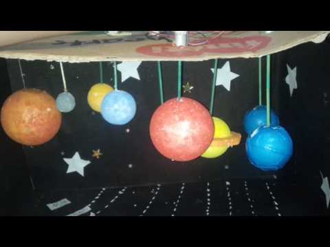 solar system working model for kids