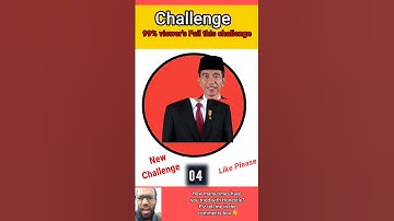 Joko Widodo// Challenge Indonesian president #challenge #shorts