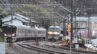 【4K】ムドDD200-4号機 と227系A29編成 山陽本線 下り貨物列車 EF210-114号機 無動力回送 DD200-4号機 21両 2020.2.16 JR貨物 糸崎 M1110005
