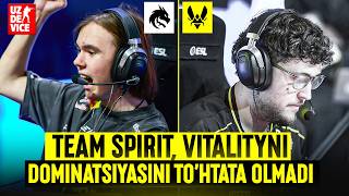 Team Spirit,Vitality ni Dominatsiyasini tohtata olmadi.
