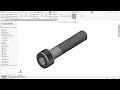 Allen Bolt in Solidworks | Solidworks Part Modelling Tutorial | Solidworks Mechanical