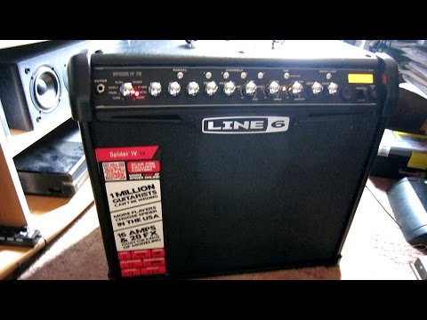 Line 6 Spider IV 75W - Sound Effect Test - Great Guitar Amp!!!