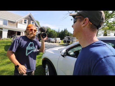 Visiting Zach Fowler's TINY HOUSE BUILD in Maine USA - 12 hr Road Trip Vlog!