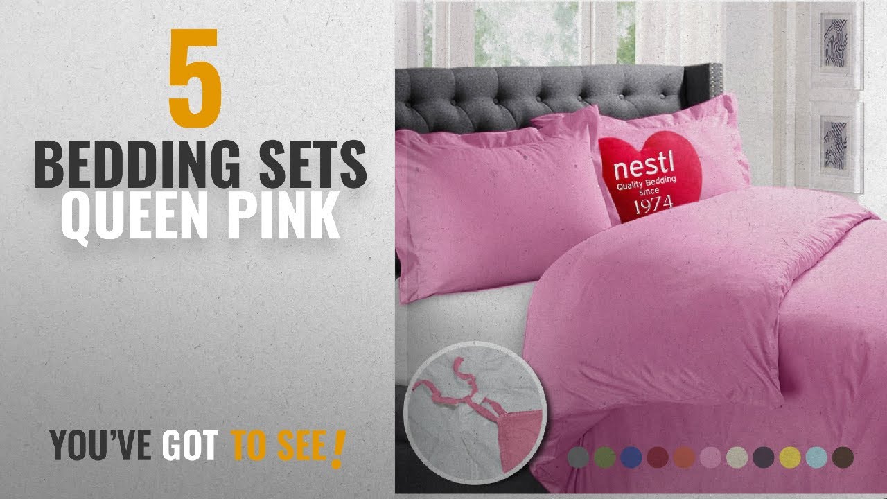 Top 10 Bedding Sets Queen Pink 2018 Nestl Duvet Cover Top 10 Bedding Sets Queen Pink 2018 Nestl Duvet Cover Protects And Covers Your Comforter