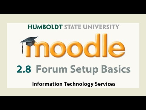 Moodle 2.8 Forum Setup Basics