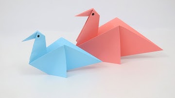 How to Make an Easy Origami Bird - Paper Bird Tutorial