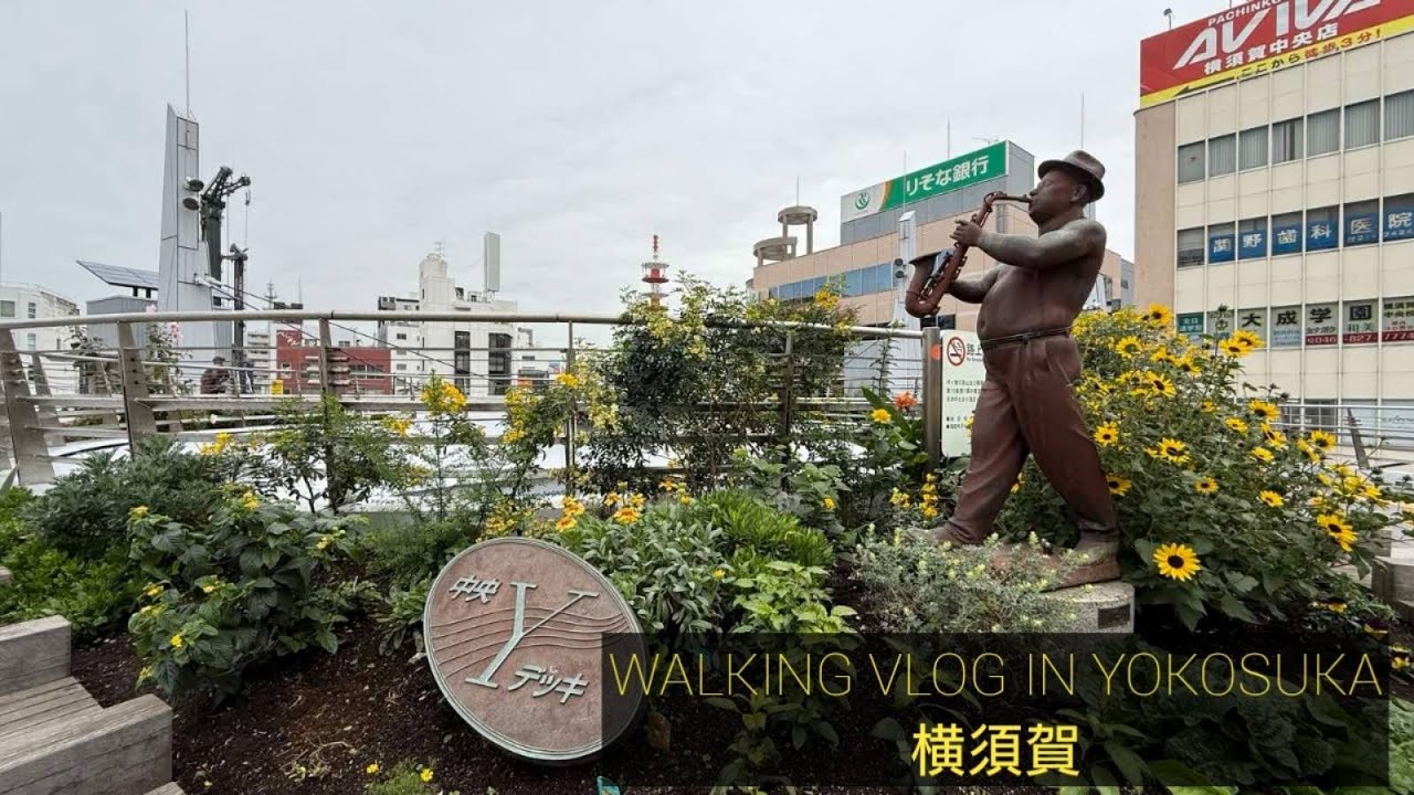 WALKING VLOG IN YOKOSUKA #japan #explore #travel ＃横須賀駅＃municipality in japan