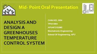 P25: Analysis and Design A Greenhouse Temperature Control System