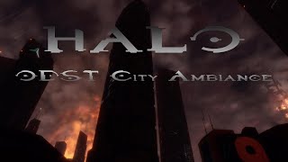 Halo 3: ODST City Ambience: Night and Rain (With Music)