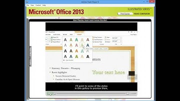 Insert and Format WordArt