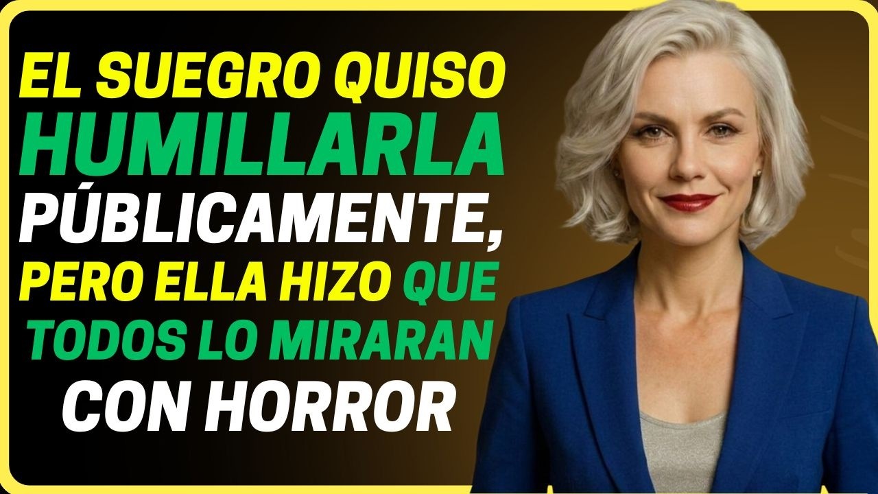 El suegro quiso humillarla frente a 500 testigos, y su esposo solo miraba… pero ella reaccionó