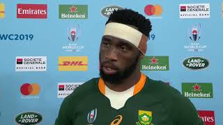 A proud Siya Kolisi discusses leading his side to the Rugby World Cup